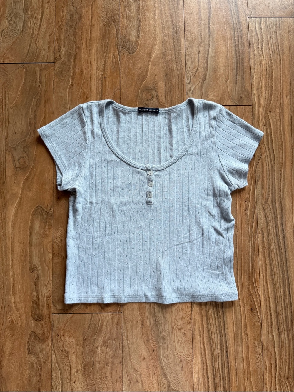 Brandy Melville pointelle zelly top